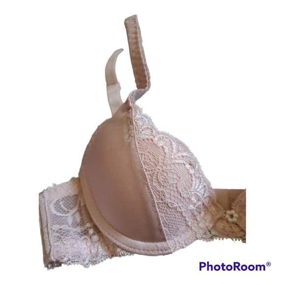 The Little Bra Company Pink Mercedes Petite Demi Push Up Bra - Picture 2 of 7